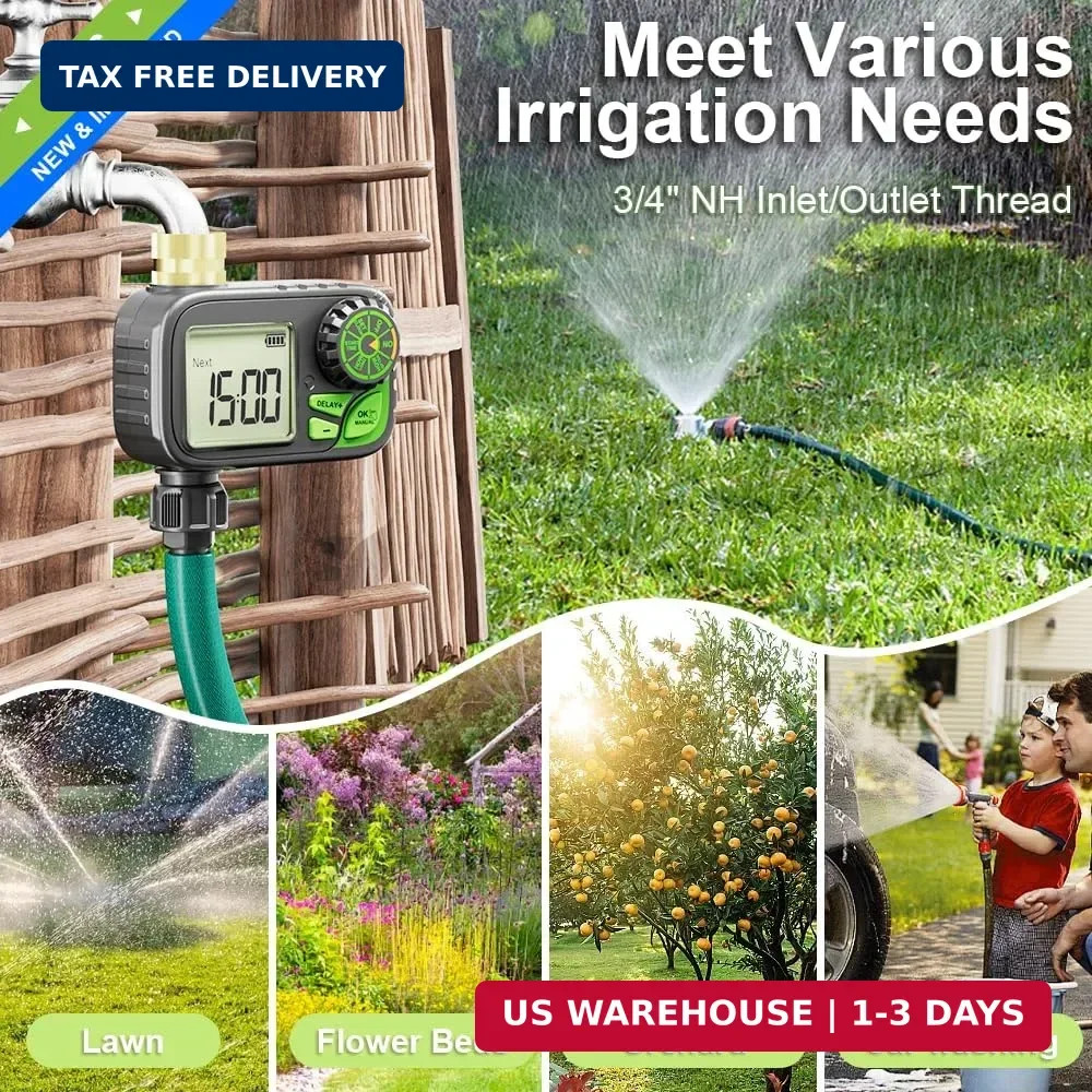 Sprinkler Timer Water Hose Timer - Programmable Digital Irrigation Outdoor Water