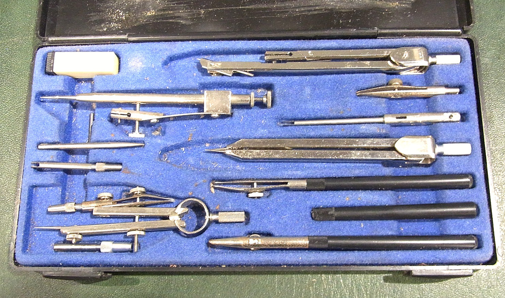 Vintage Zeichen Schule Mod 512 Compasses Technical Drawing Instruments Germany