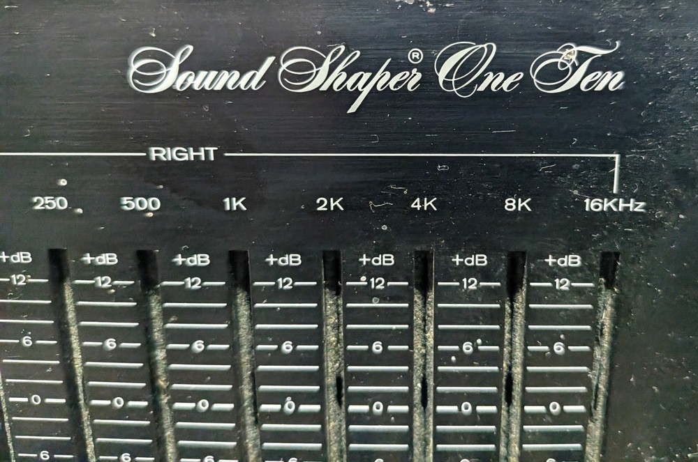 AUDIO DYNAMICS SOUND SHAPER ONE TEN MODEL SS-110 STEREO FREQUENCY EQUALIZER