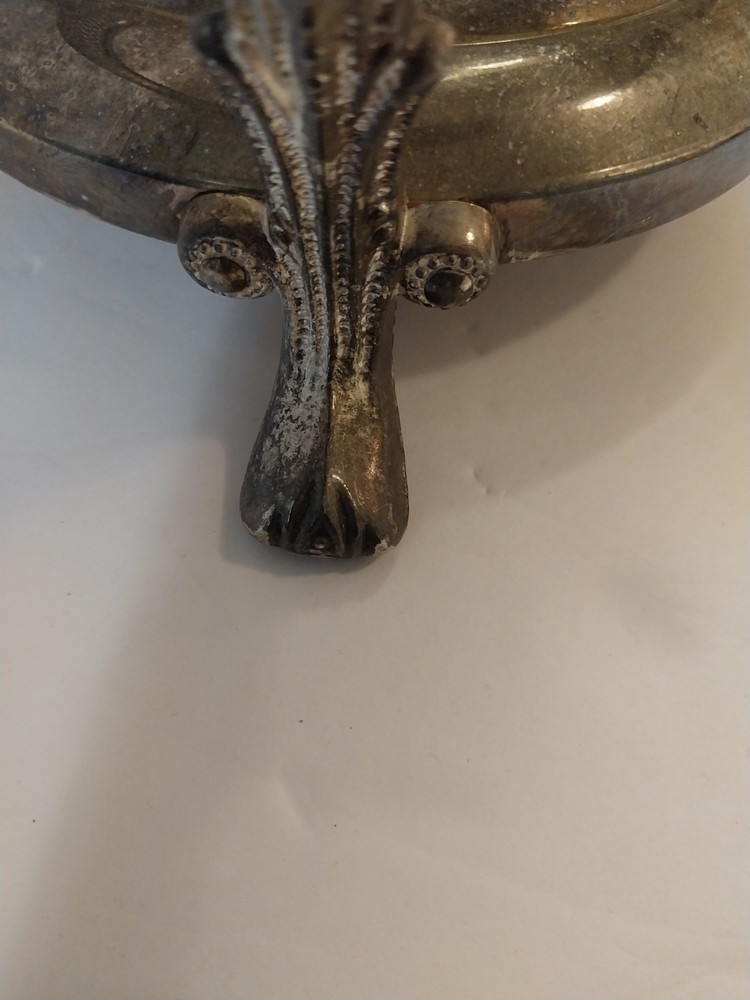 Vintage Silverplated Round Chafin Dish Stand