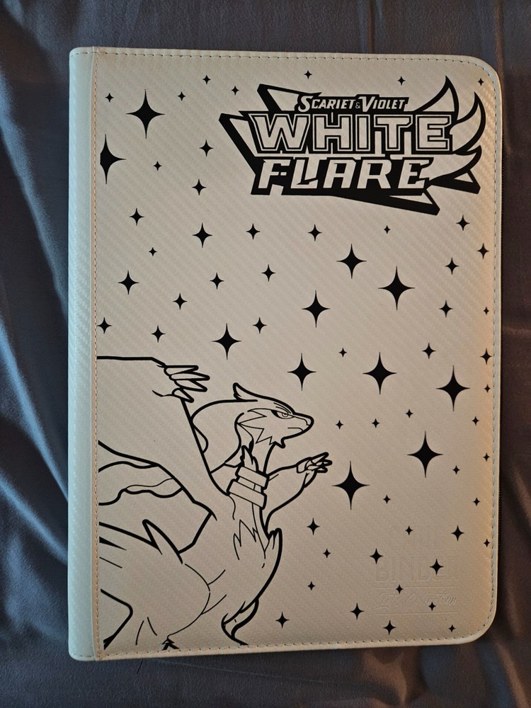 White Flare Binder - USED *Read Description*