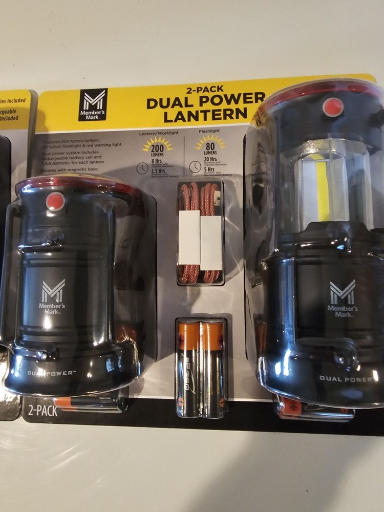 Members Mark 2-pack Dual Power Laterns