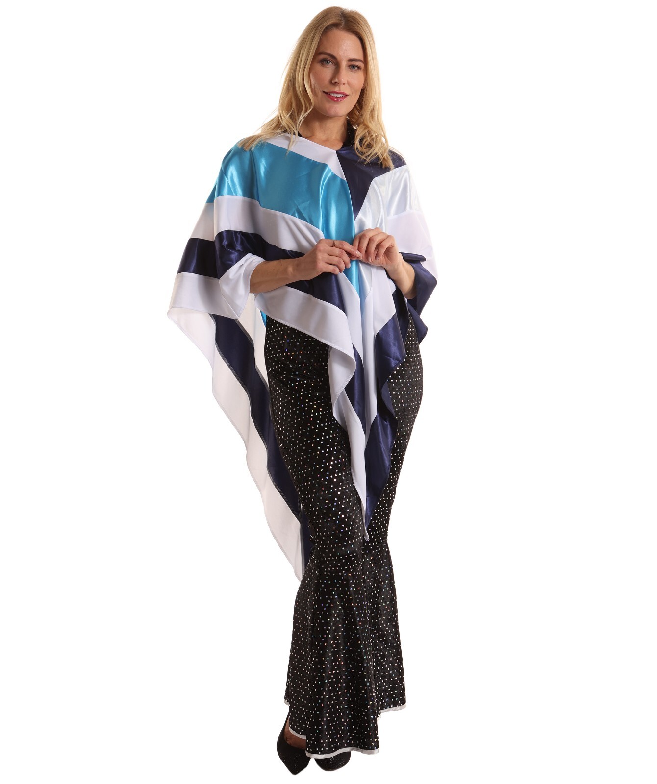 70s Disco Poncho Costume – ABBA Inspired Retro Outfit for Disco and Halloween