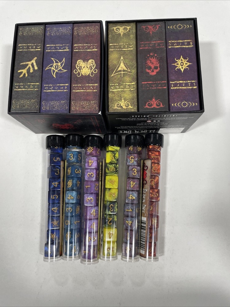 Elder Dice Doom Edition Kickstarter Infinite Black 2018