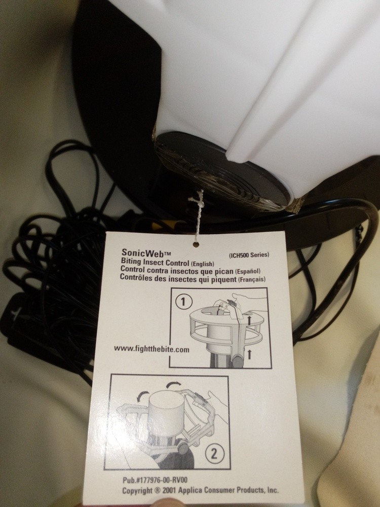 APPLICA SONIC WEB BITING INSECT CONTROL CORDED ELECTRIC