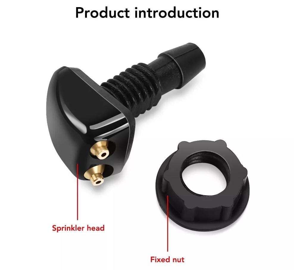 9.8Ft Windshield Washer Hose Wiper Blade Pipe Tube Jet Spray Nozzle 4X Connector