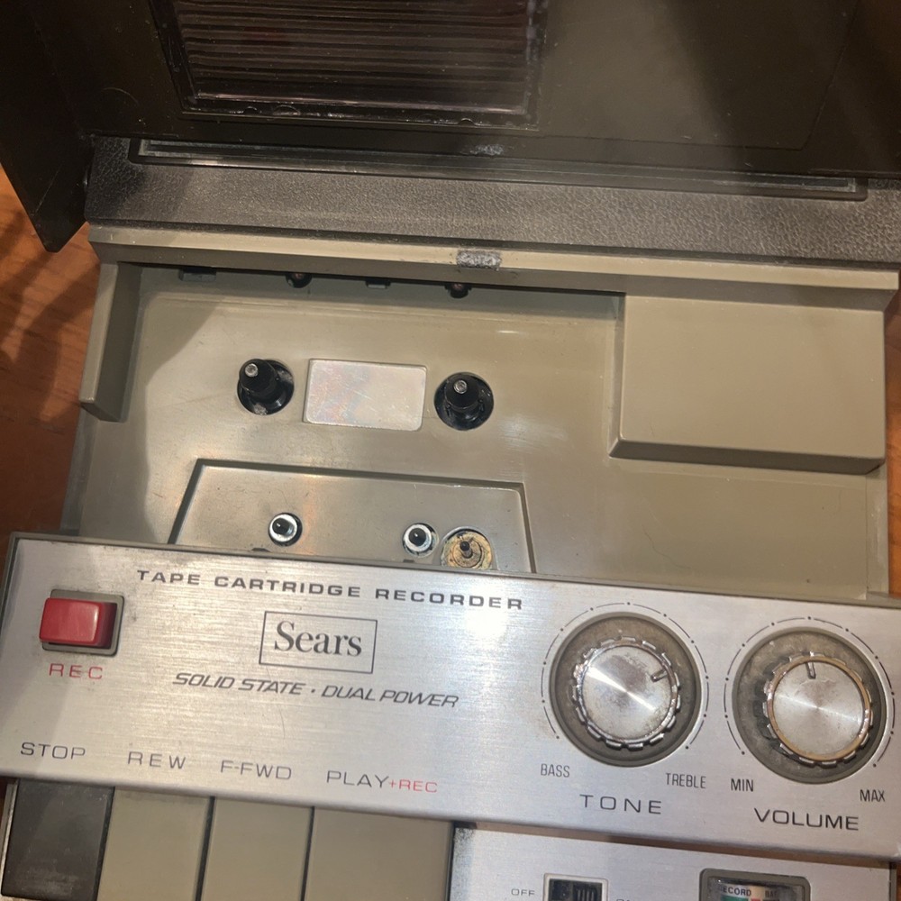SEARS Solid State (Model 34201) Tape Cartridge Recorder Untested