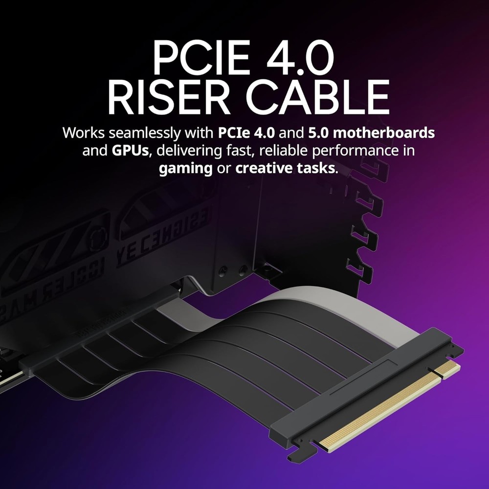 Adjustable Vertical GPU Holder Kit V3 with PCI-E 4.0 Riser - Perfect for Gaming