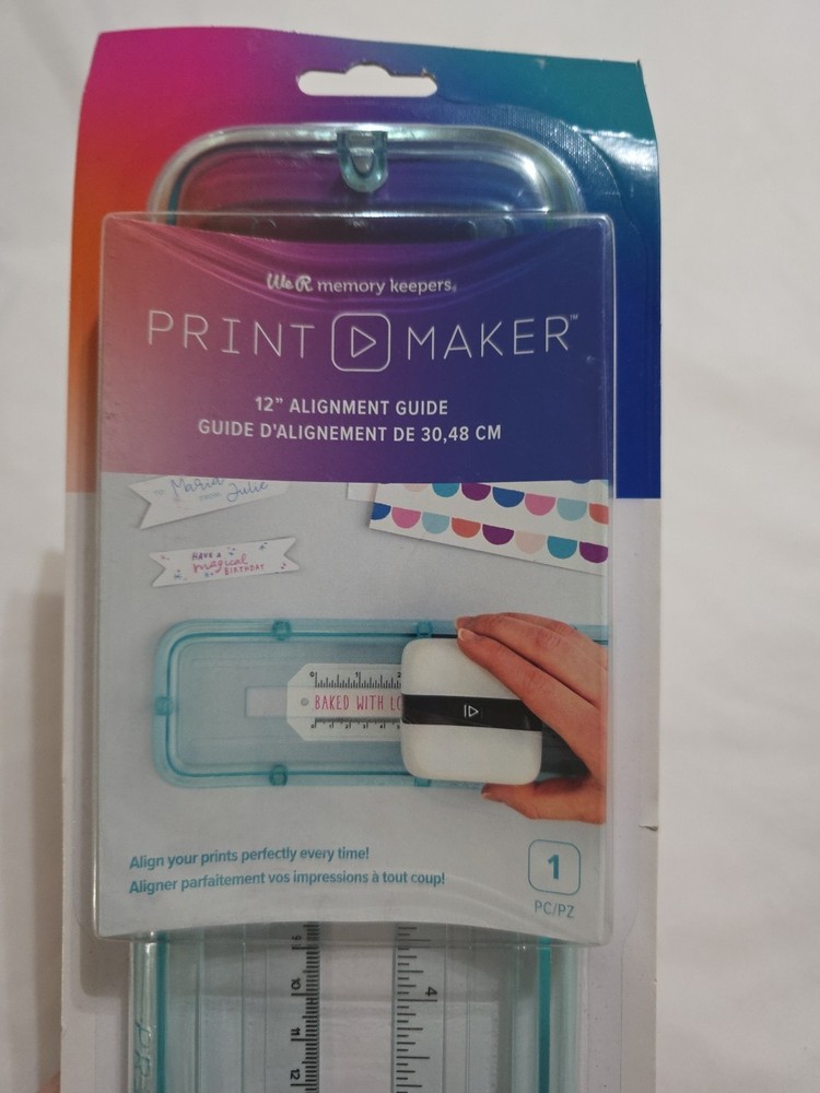 We R Memory Keepers Print Maker 12" Alignment Guide- Align Prints Perfectly-NIP