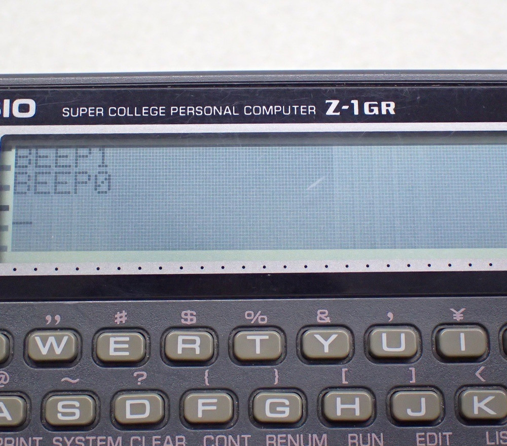 CASIO Z-1GR 16-bit CPU Calculator Pocket Computer Used