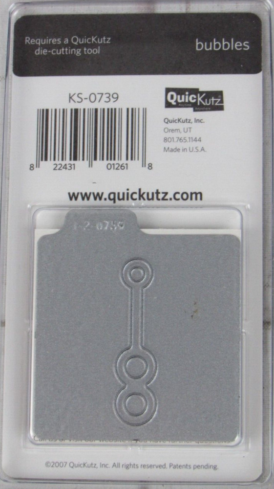 QuicKutz Bubbles 2x2, 2 Cutting Die Set KS-0739