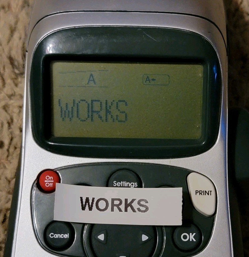 Dymo LETRA TAG HANDHELD LABEL MAKER Tested Works