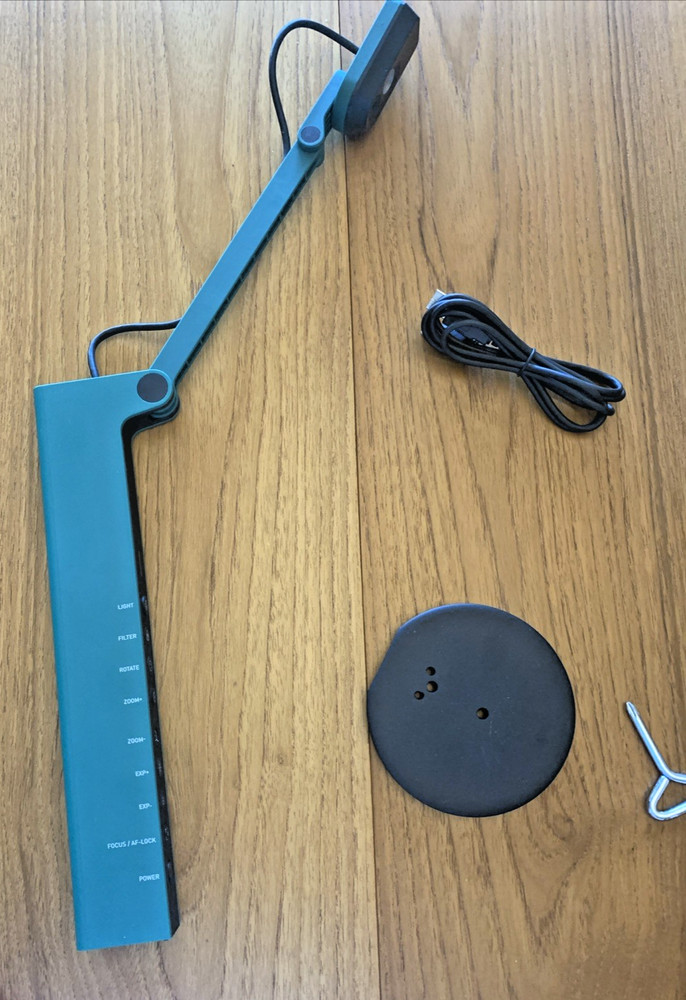 IPEVO VZ-R CDVH-03IP 8MP HDMI Document Camera in box UNTESTED Missing Screws