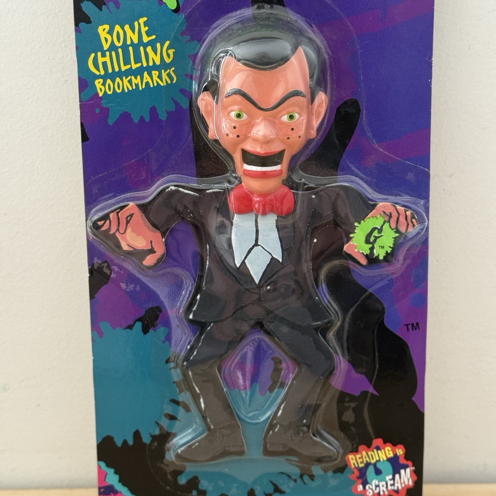 1996 Goosebumps Slappy Bone Chilling Bookmark Happiness Express Rare NIB