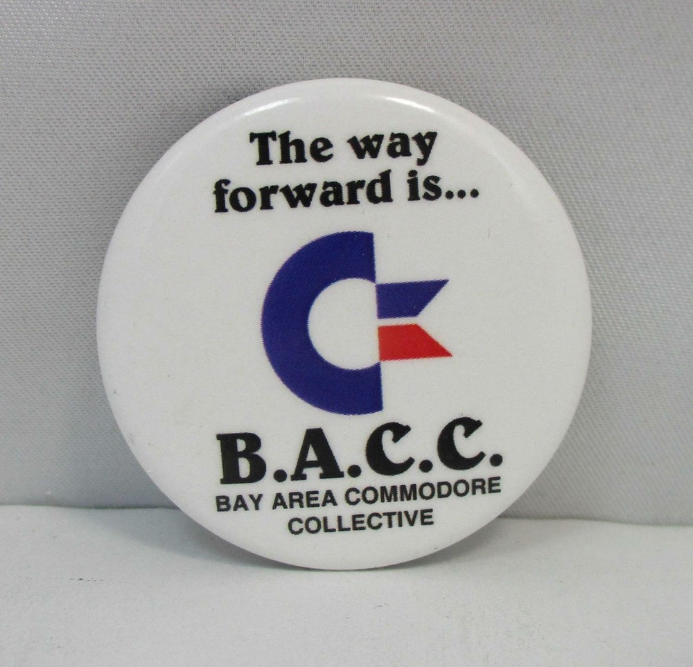B.A.C.C. Bay Area Commodore Collective 1 1/2" Pinback Button