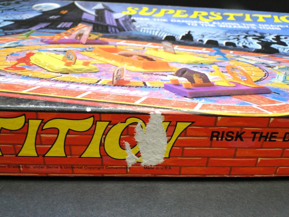 Vintage 1977 Superstition Board Game (Not Complete)
