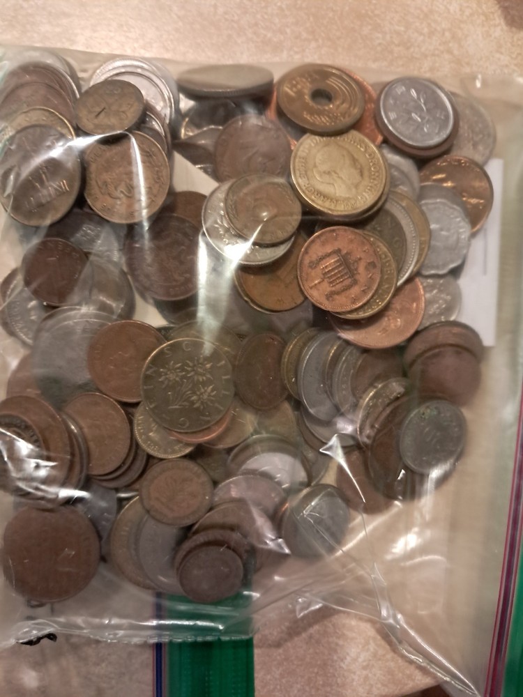 Over 200 World Coins Mixed Foreign Bulk Lot