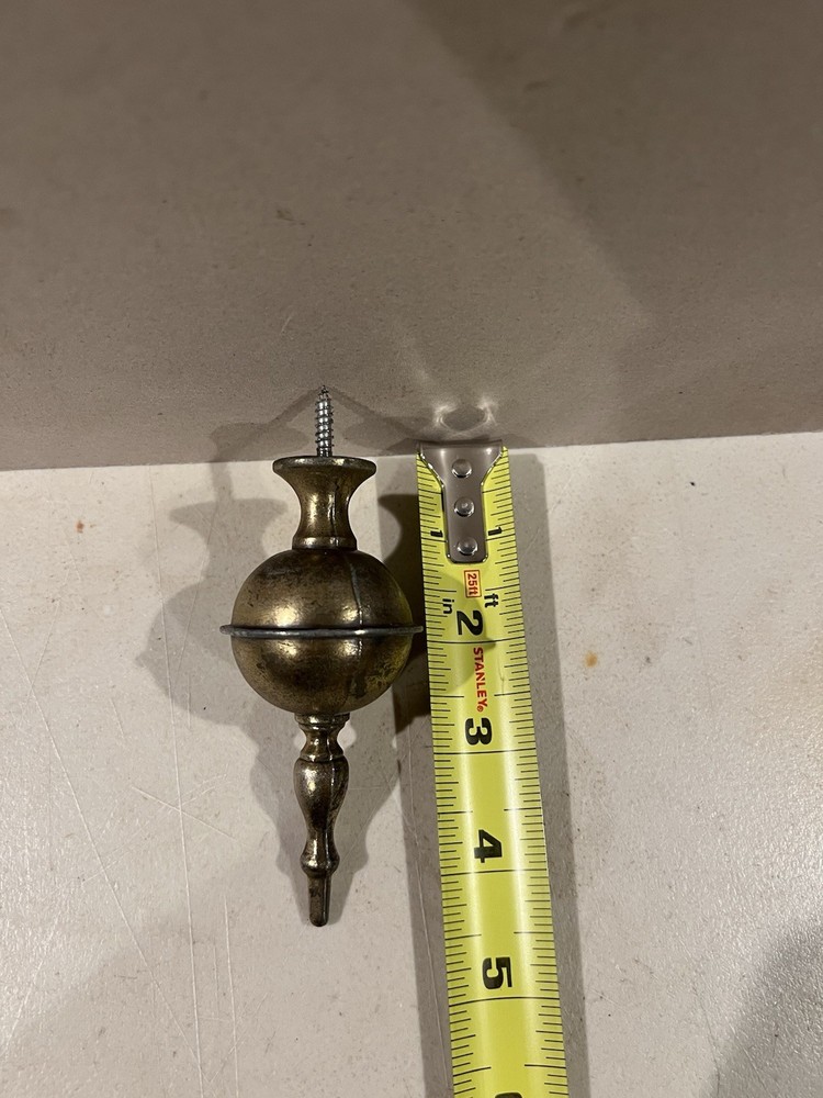 ANTIQUE/VINTAGE CLOCK SOLID BRASS TOP FINIAL