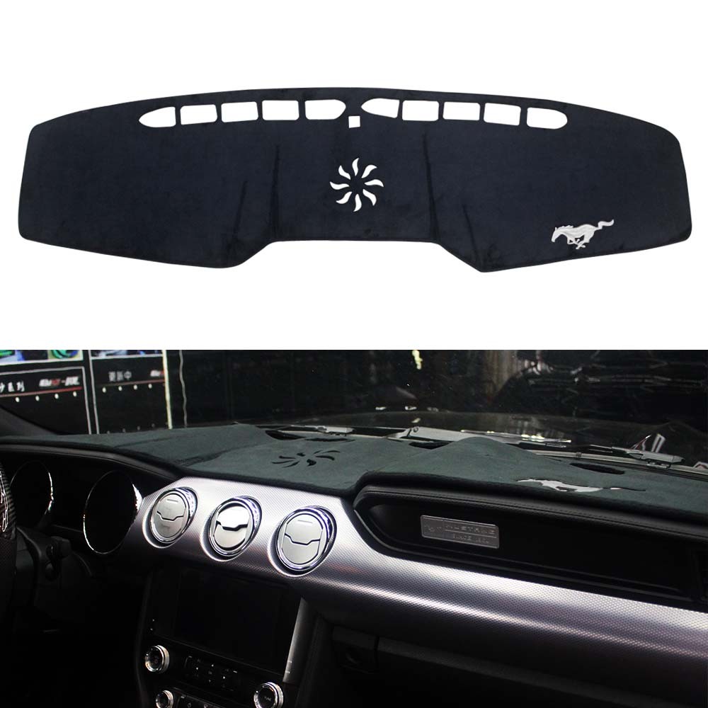 Dashboard Dash Mat Sun Protector Cover Pad Cushion For Ford Mustang 2015-2017