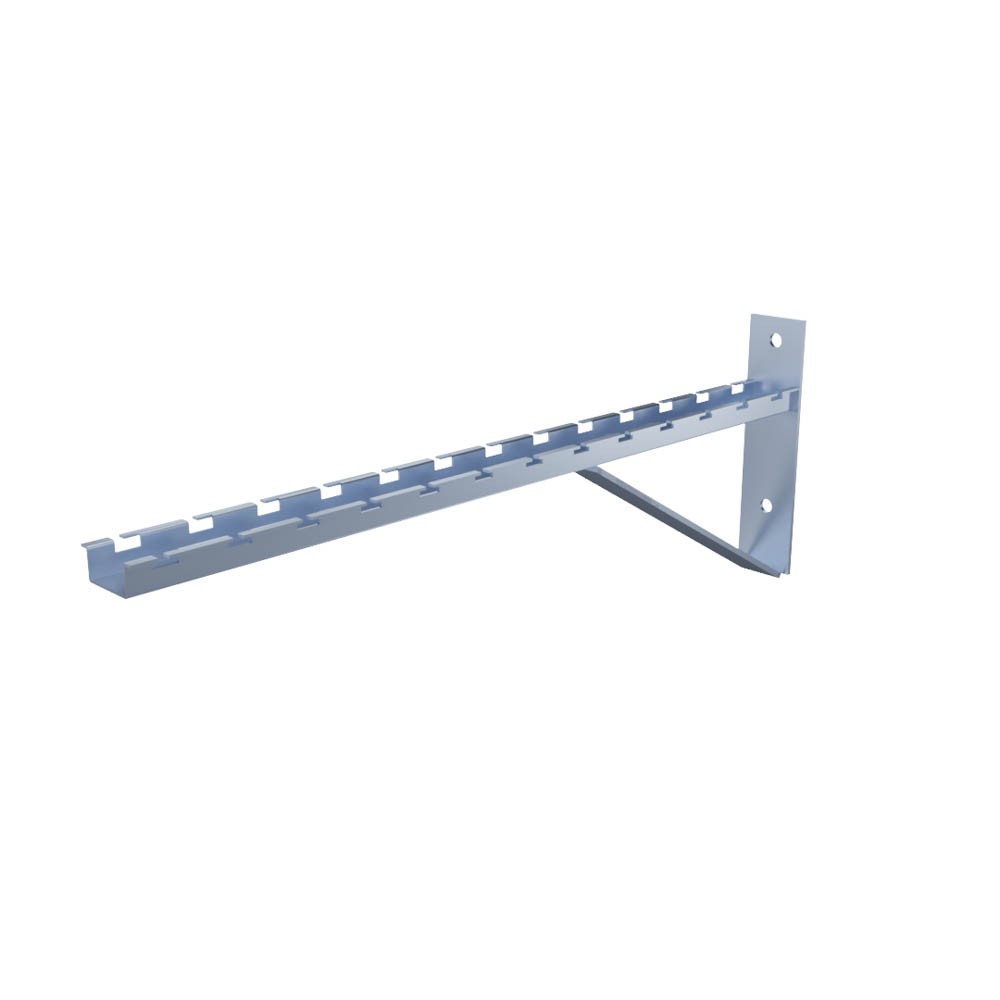 Electro Zinc Plated Wire Mesh Cable Tray bracket, Triangle, Wall Mount, 600mm ,