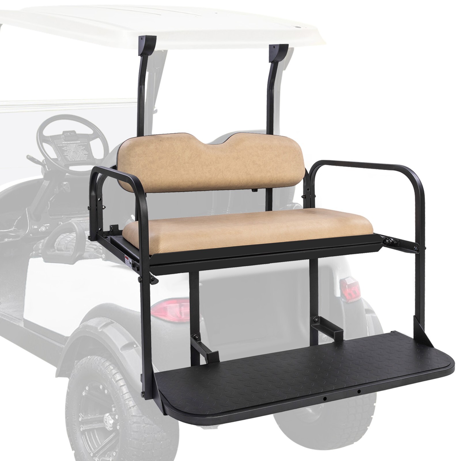 VPAHub Club Car Precedent Tempo Flip Folding Beige Seat Kit