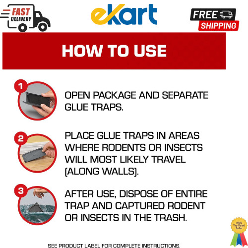 Tomcat Glue Traps Mouse Size with Eugenol for Enhanced Stickines 12 pcs