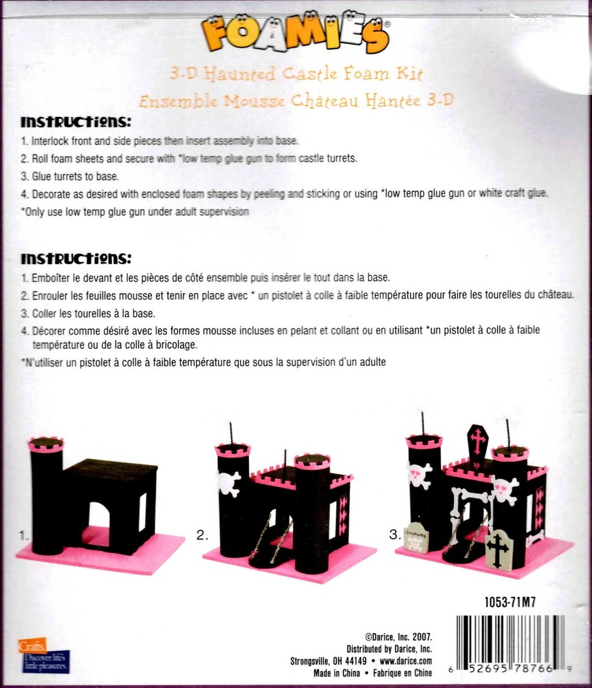 Halloween 3-D Haunted Castle Foam Kit FUN & EASY