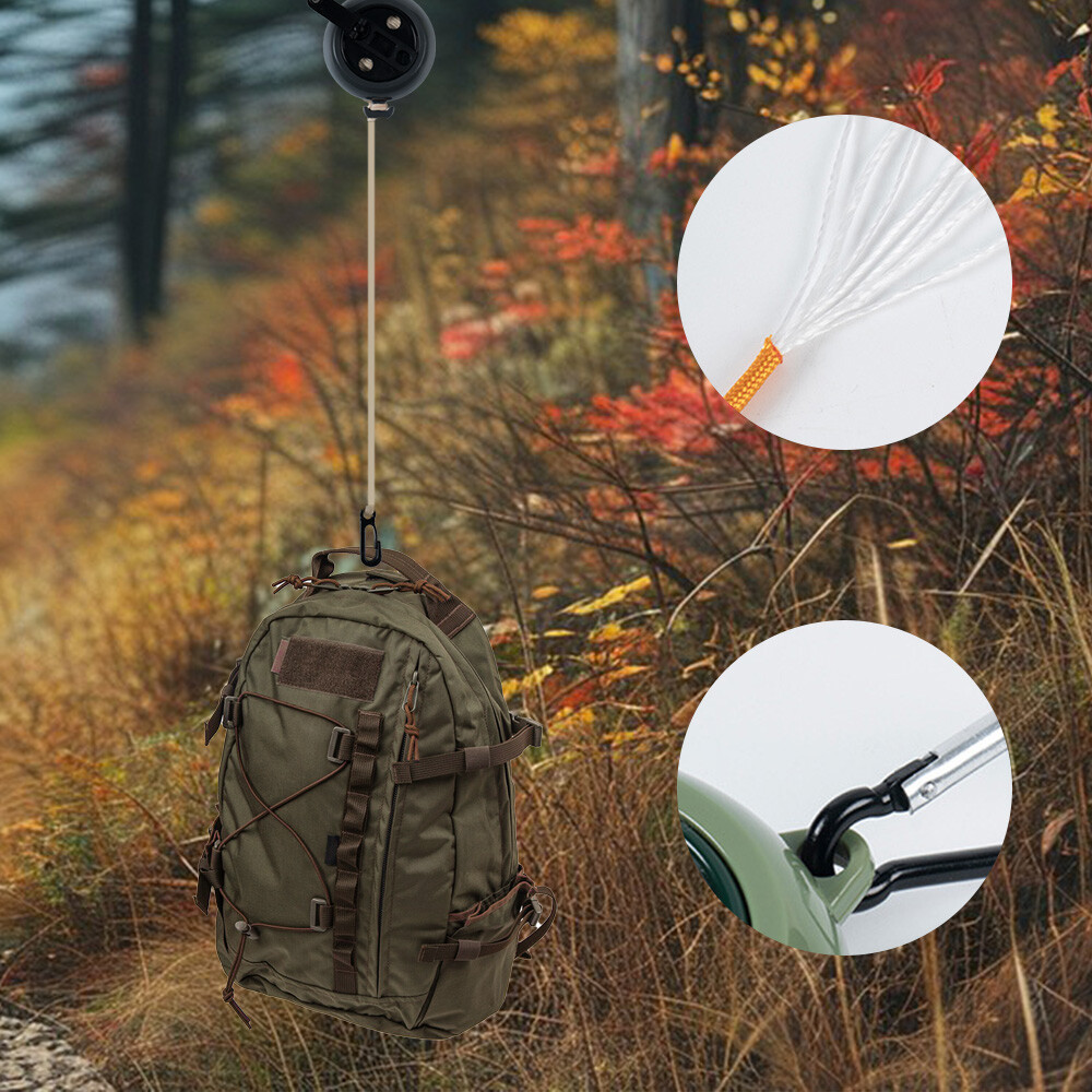 Outdoor Retractable Clothes Reel ClothesKit 33Ft Dryer Clothes Washing Line