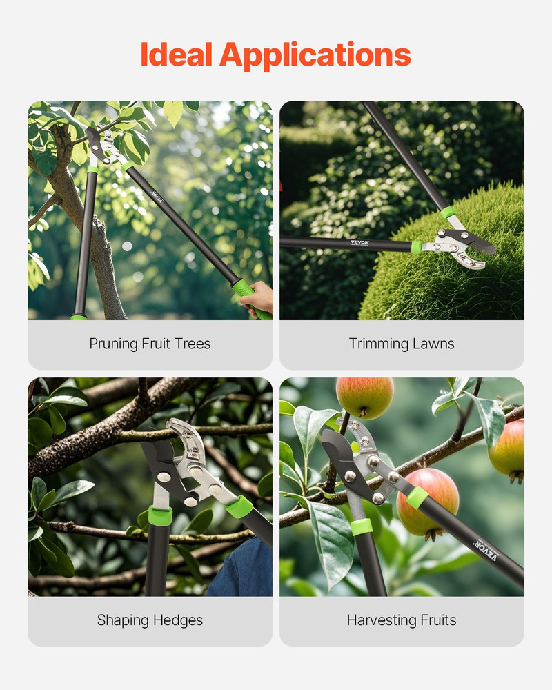 Loppers for Tree Trimming, Ergonomically Designed Handles