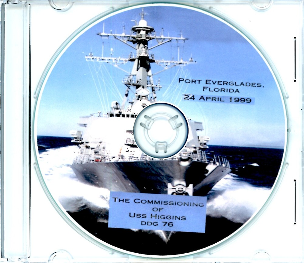 USS Higgins DDG 76 Commissioning Program 1999 Navy Plank Owners