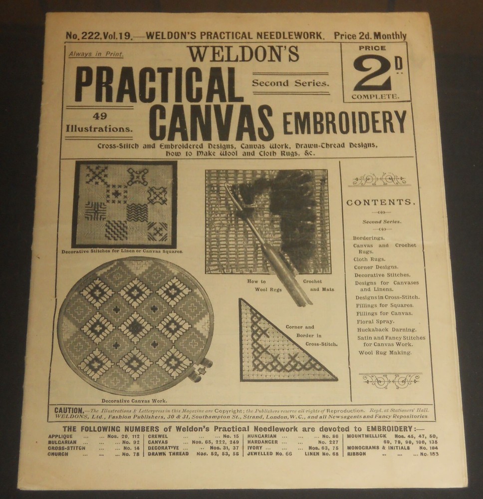 Needlecraft, Embroidery 2 magazines