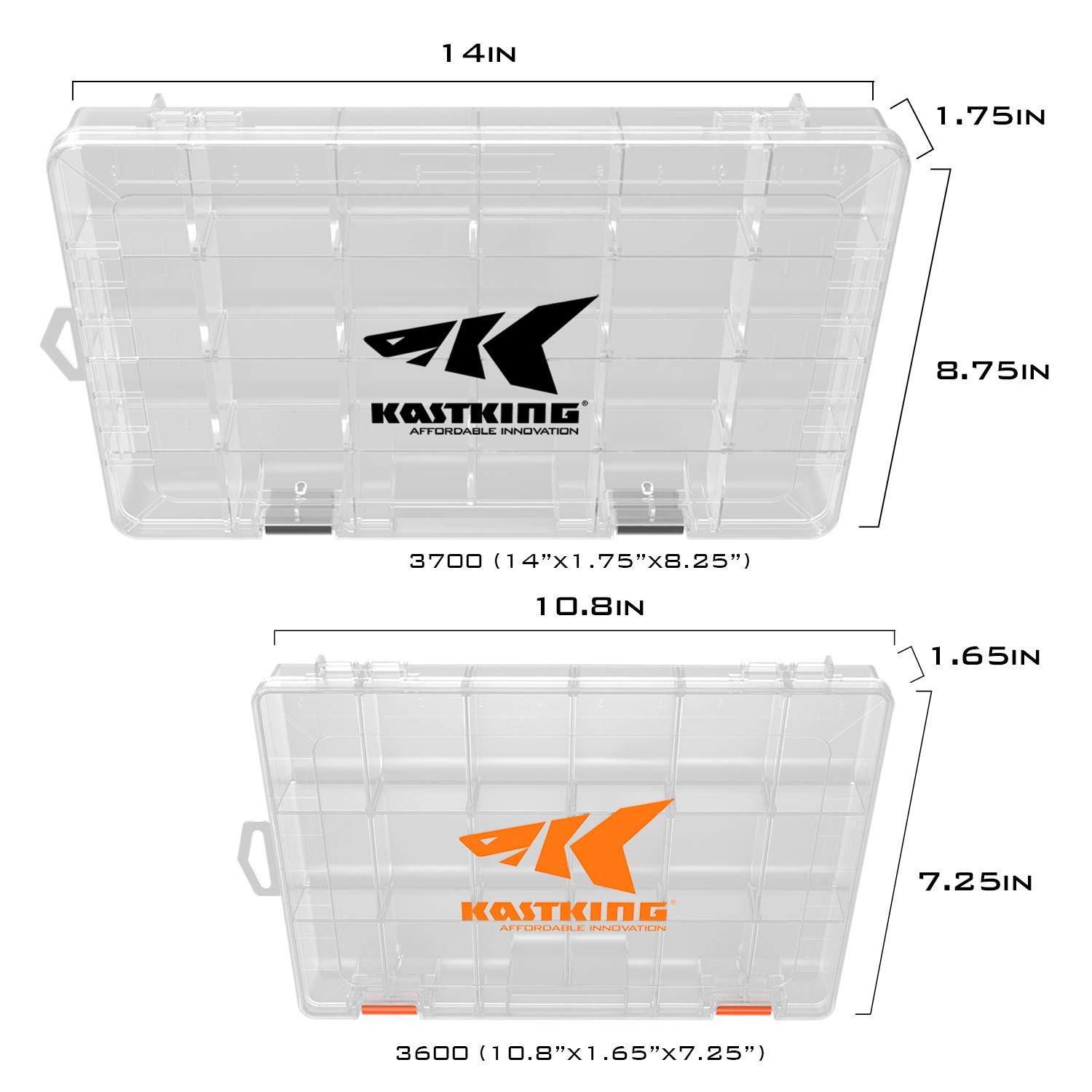 KastKing Tackle Box 2/4 Packs Utility Tray Plastic 3600 & 3700 Tackle Storage US