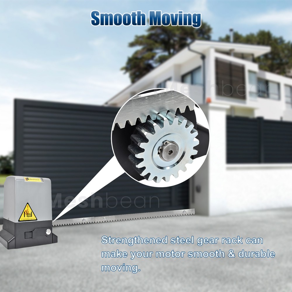 Sliding Electric Gate Opener Automatic Motor APP & Remote &Keypad Rack Driven US
