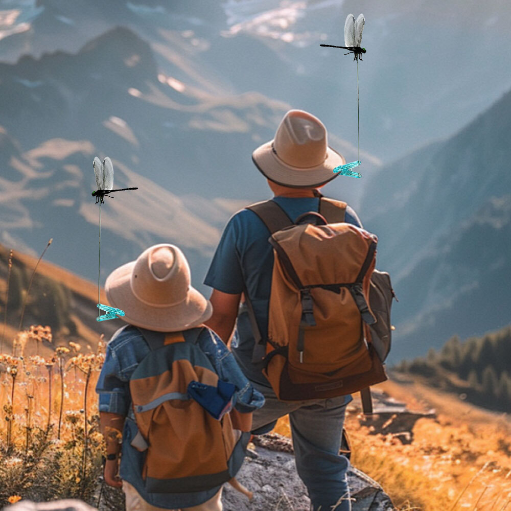 Dragonfly Hat Clip Realistic Dragonfly Clip Bug Repellent Dragonfly Hat Clip JQ