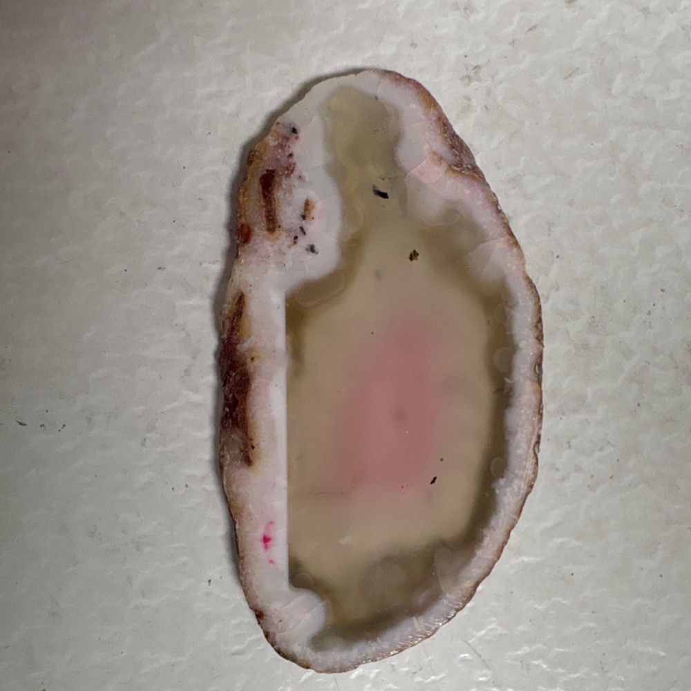 Polished Agate Slice Crystal Decorator Piece