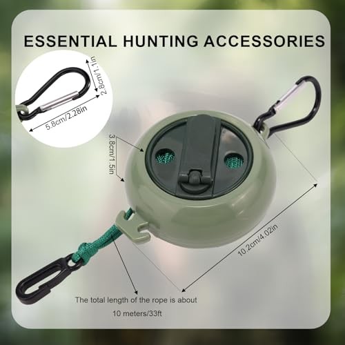 33ft Gear Retractable Bow Hoist for Hunting Thickened Bow Saddle Hunting green