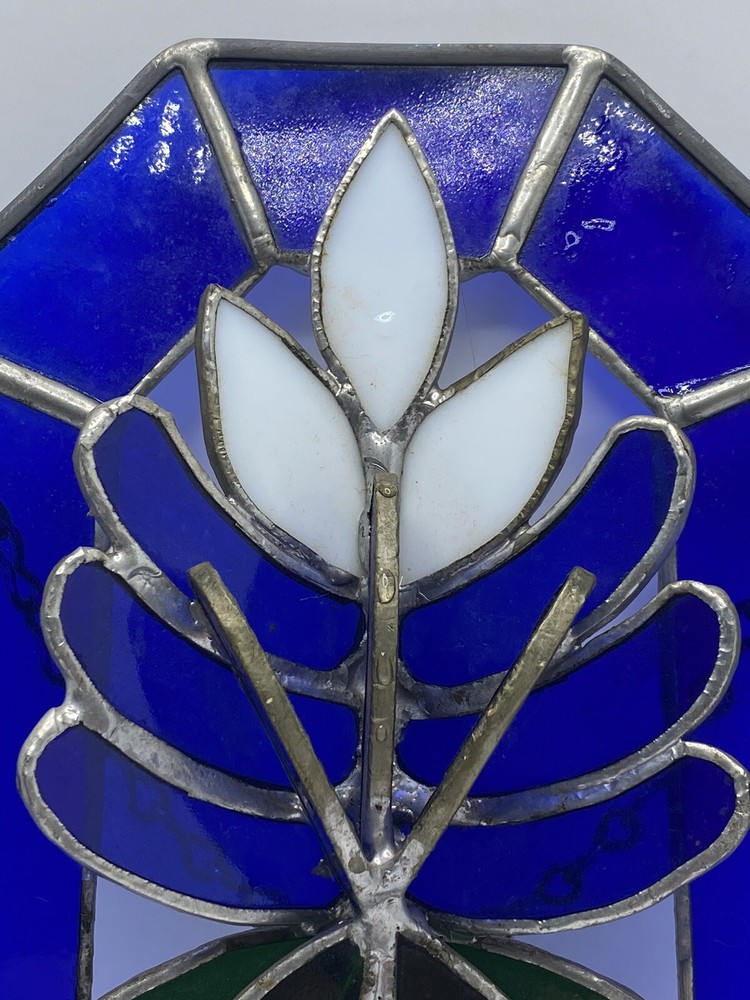 3D Stained Glass Flower Signed