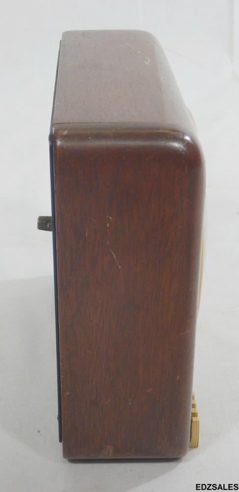 Seth Thomas MCM Wood Desk Clock Model ECHO-3E