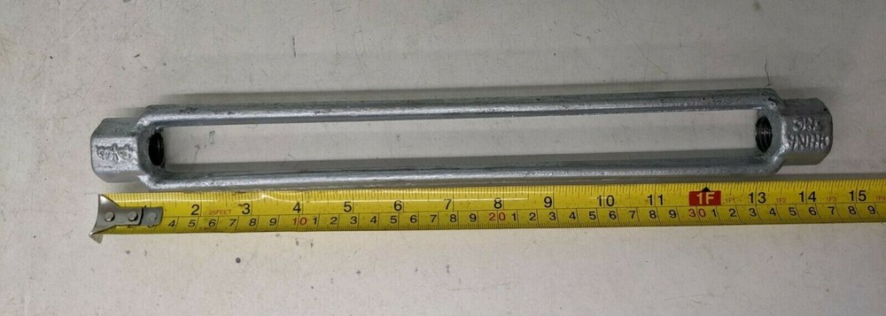 Turnbuckle 3/4"-10 X 12" - Galvanized - THREADS NOT OVERSIZED - NEW