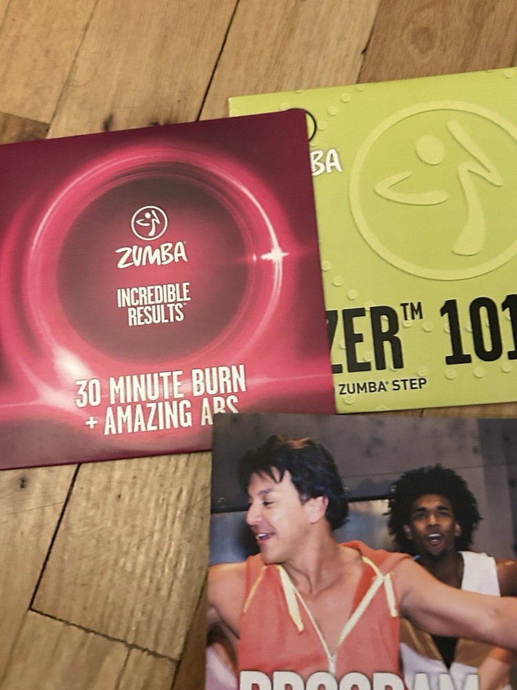 Zumba Step Workout 5-disc Set With Stepper - Barely Used