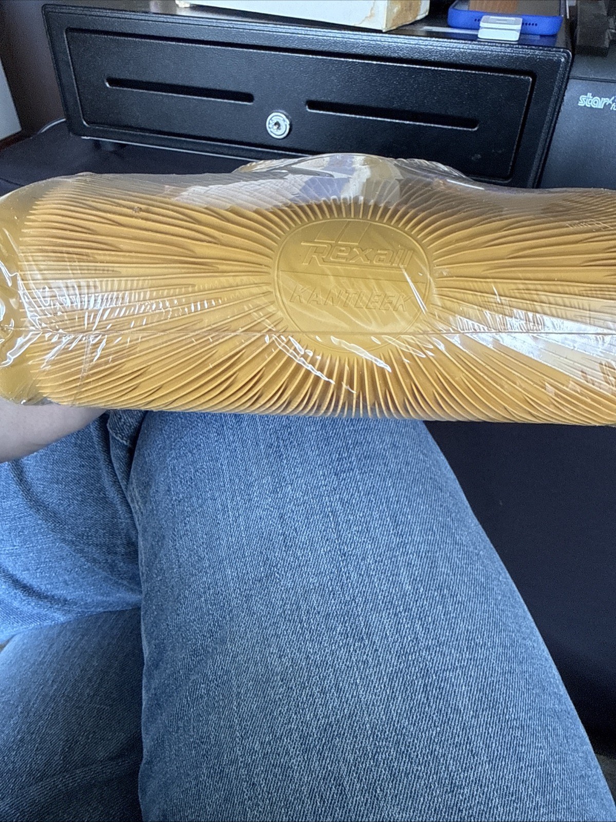 Vintage Rexall Kantleek Water Bottle Fountain Syringe Mustard Comes With Box NOS