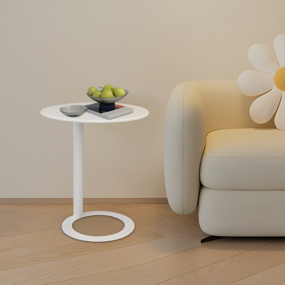 Modern Iron Side Table, Round Side Table,Freestanding Modern Coffee Table