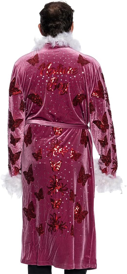 Adult Unisex Nature Boy Flair Wrestler Deluxe Robe Halloween Costume Cosplay