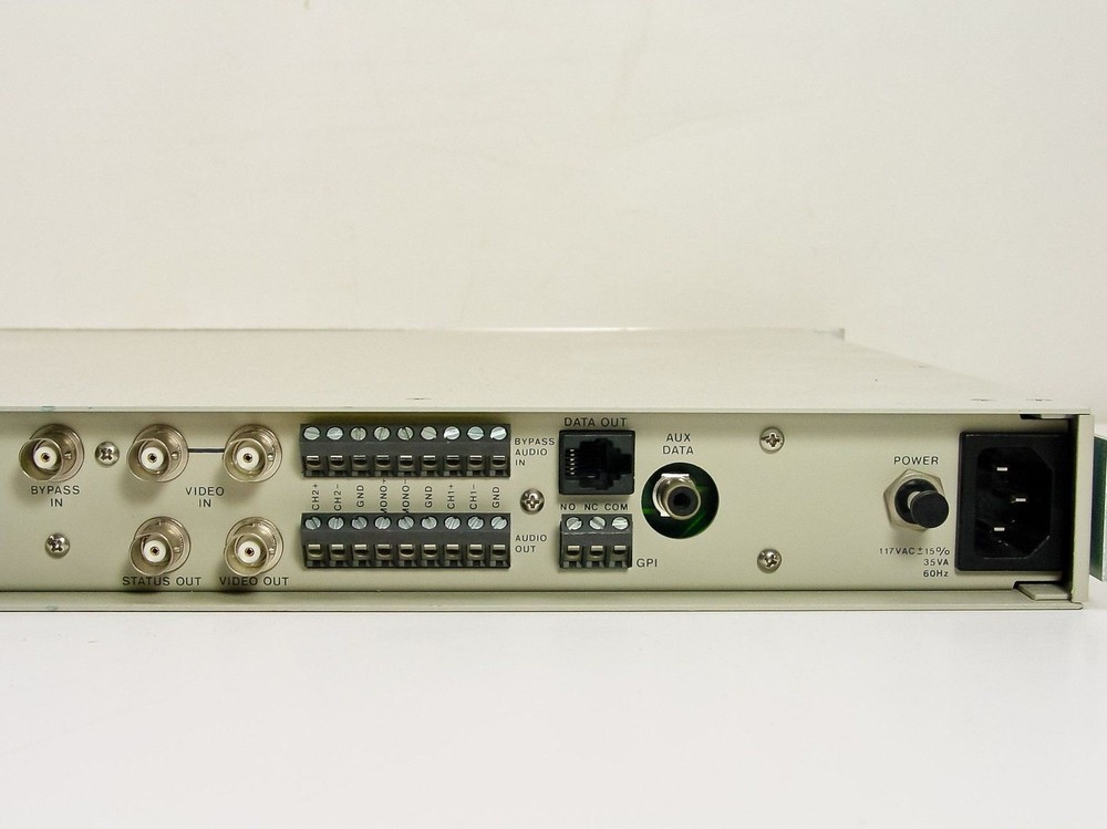 Leitch VGD-3200E Viewguard Decoder Rackmount 117VAC 35VA 60Hz Audio/Video/Data