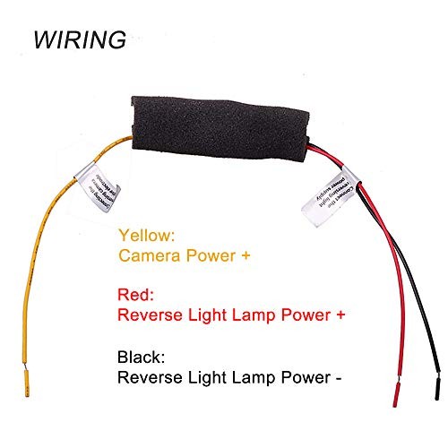 Car Backup Camera Filter, Auto 12V DC Power Rectifier for Reverse Camera Anti