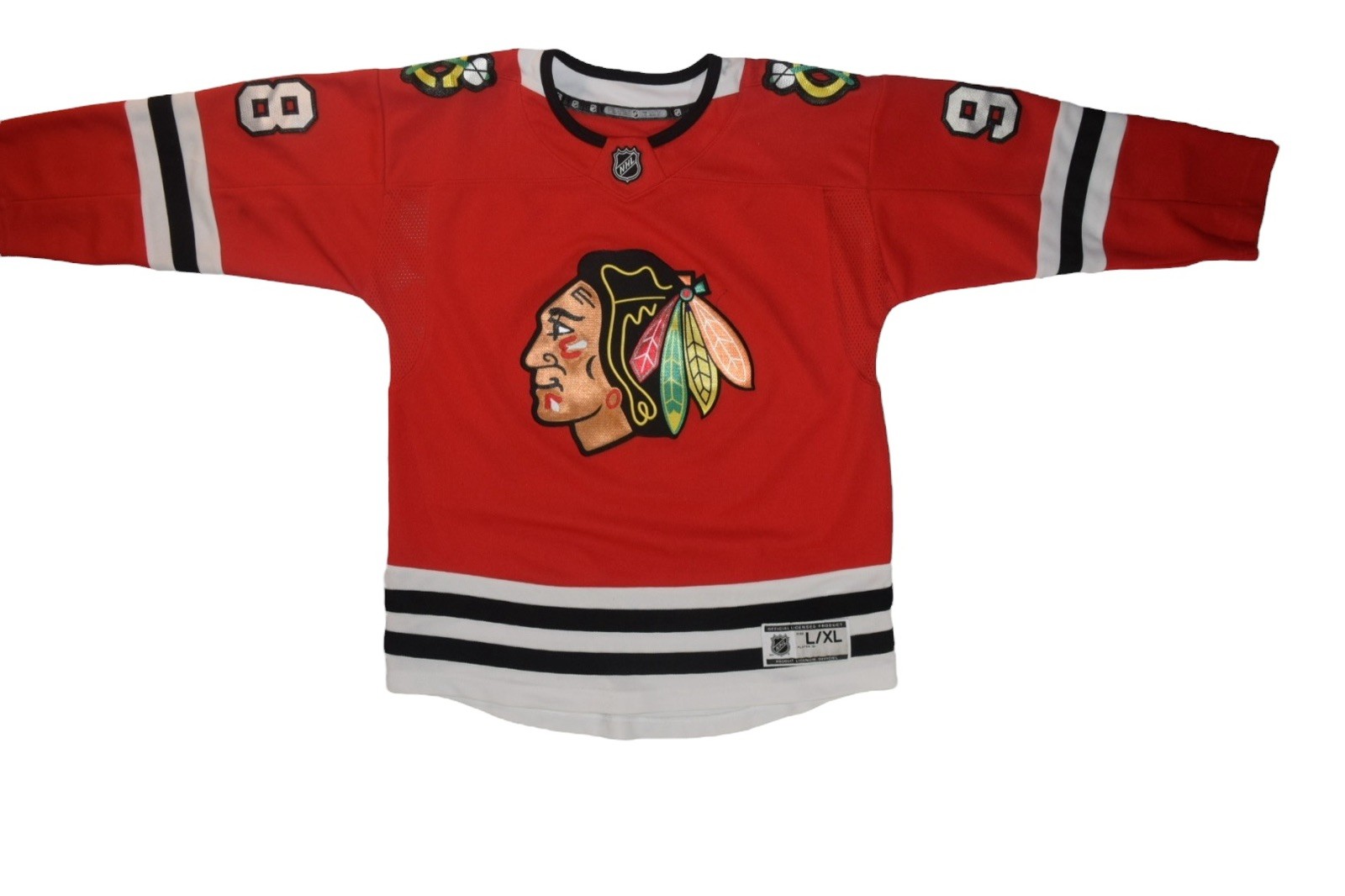 NHL Chicago Blackhawks Connor Bedard 98 Youth L/XL Red Hockey Jersey