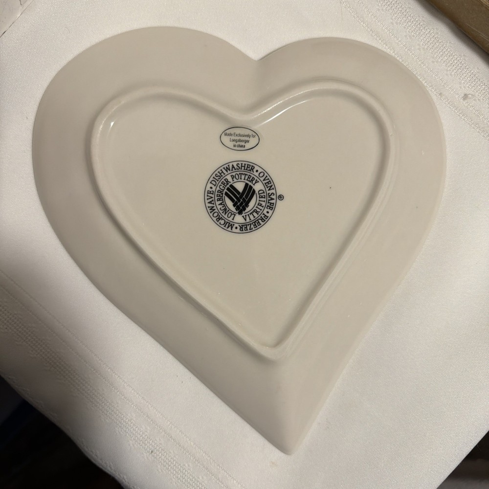 Longaberger Heart Plate 9”