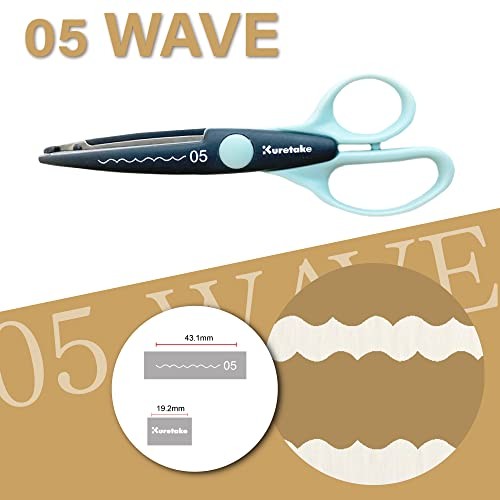 Kuretake Craft Scissors, Wave