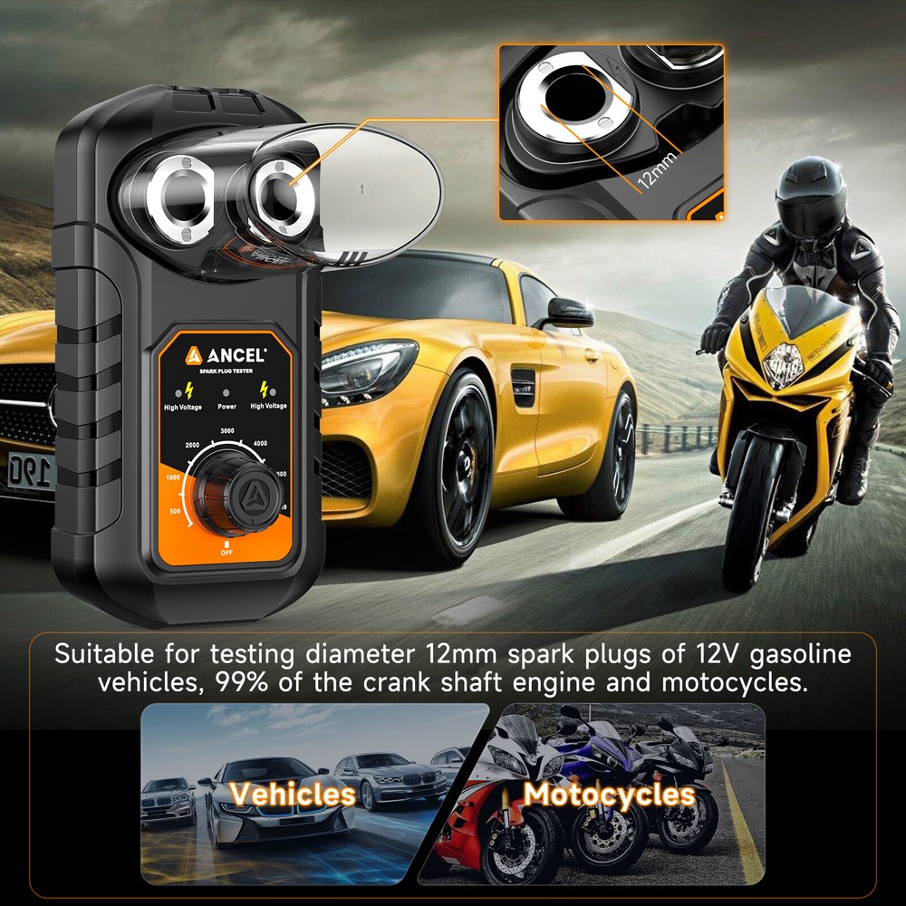 ANCEL SP21 Spark Plug Tester Auto Ignition System Tester Diagnostic Test Tool