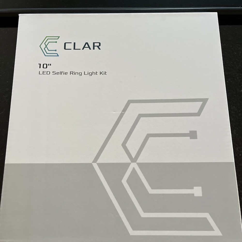 Clar LED SELFIE RING LIGHT WITH CELL CLAMP AND REMOTE 10”